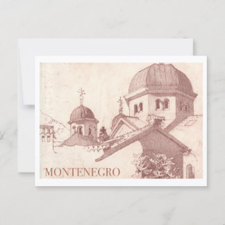Montenegro vintage resor vykort