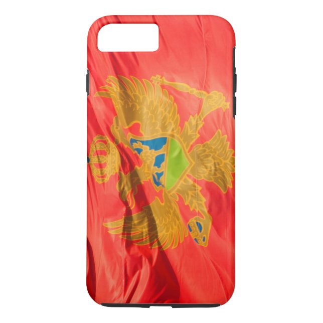 Montenegros Flagga Case-Mate iPhone Skal (Baksida)