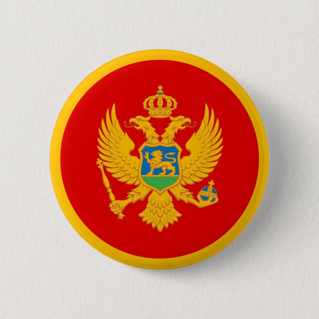 Montenegros flagga knapp (Framsida)