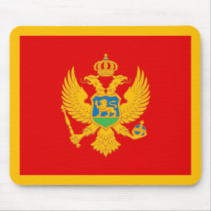 Montenegros flagga musmatta
