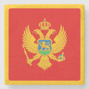 Montenegros flagga stenunderlägg