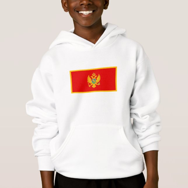 Montenegros flagga t shirt (Framsida)