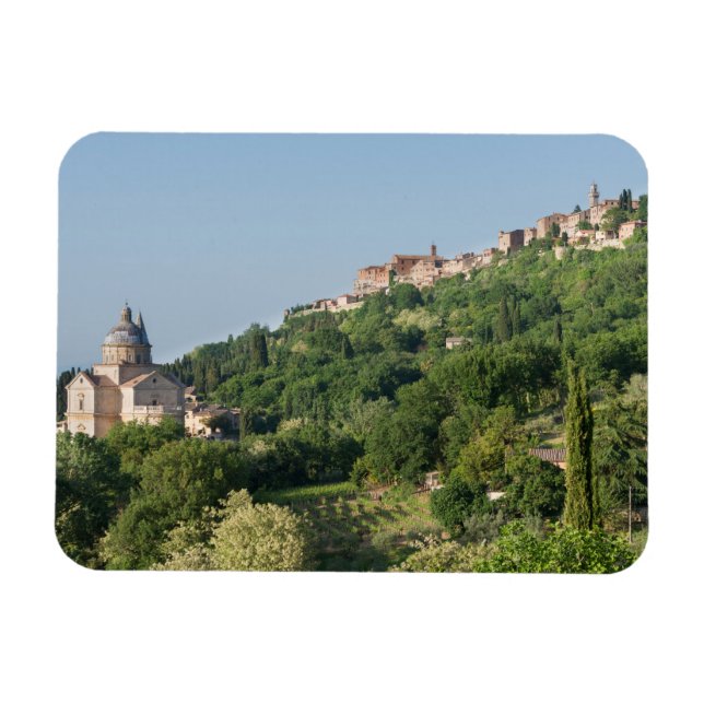 Montepulciano cathedral and town magnet (Horisontell)