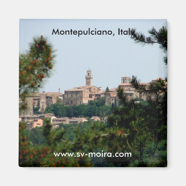 Montepulciano, Italien Magnet (Framsidan)
