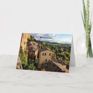 Montepulciano, Toscana, Italien Kort