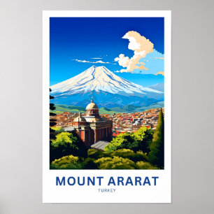 Montera Ararat Turkey Travel Skriv ut Poster