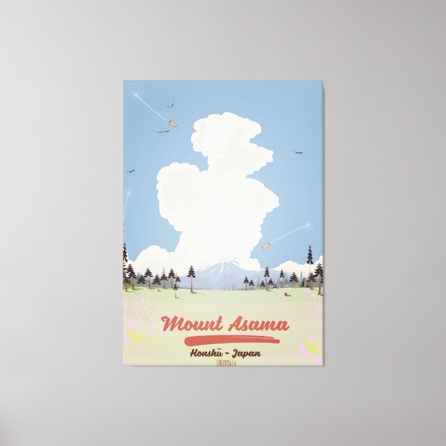 Montera Asama Honshū. Canvastryck (Framsida)