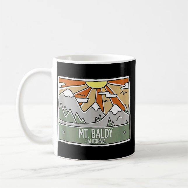 Montera Baldy California Mountains Sunshine CA Res Kaffemugg (Vänster)