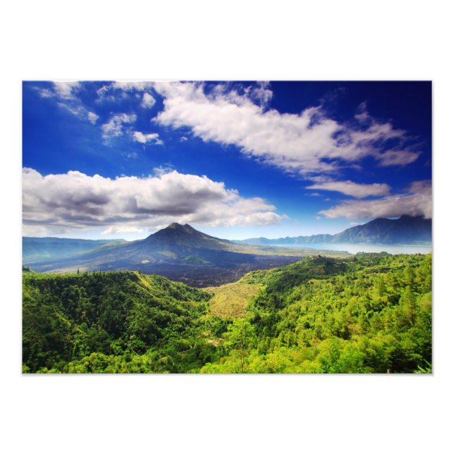 Montera Batur Volcano Photo Print Fototryck (Framsidan)