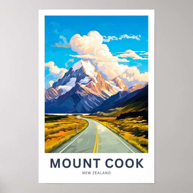 Montera Cook New Zealand Travel Print Poster (Framsidan)
