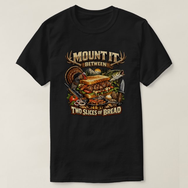 Montera den mellan två skivor bröd T-shirt  (Design framsida)