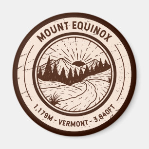 Montera Equinox Vermont Hiking Skiing Travel Magnet