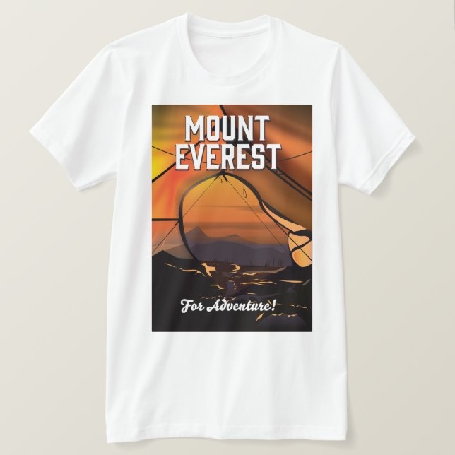 Montera Everest till Äventyr! T Shirt (Design framsida)
