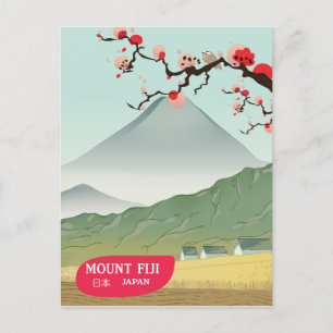 montera fiji Japan vintage resor-utskrift Vykort