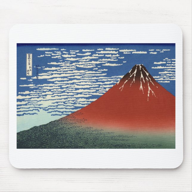 Montera Fuji Volcano Japan-målning Musmatta (Framsidan)