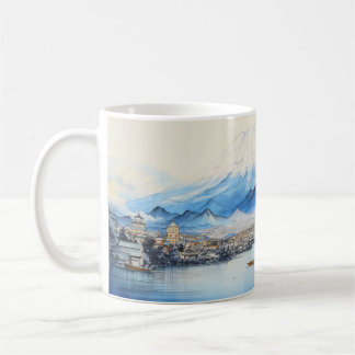 Montera Fuji Watercolor Painting Design. Kaffemugg