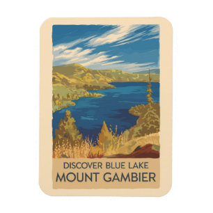 Montera Gambier Australia Illustration Travel Art Magnet