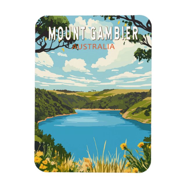 Montera Gambier Australia Travel Art Vintage Magnet (Vertikal)