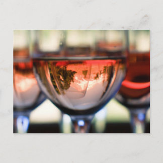 Montera Huva i ett Vin-glas Vykort