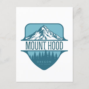 Montera Huva Oregon Mountain vapensköld design Vykort