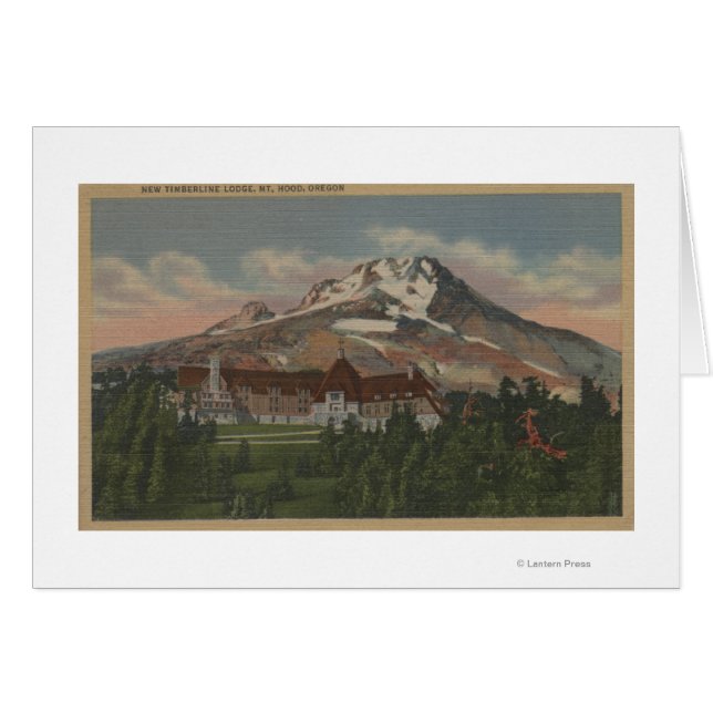 Montera Huva, Oregon - Visa den nya Timberline 2 Hälsningskort (Framsidan Horizontal)