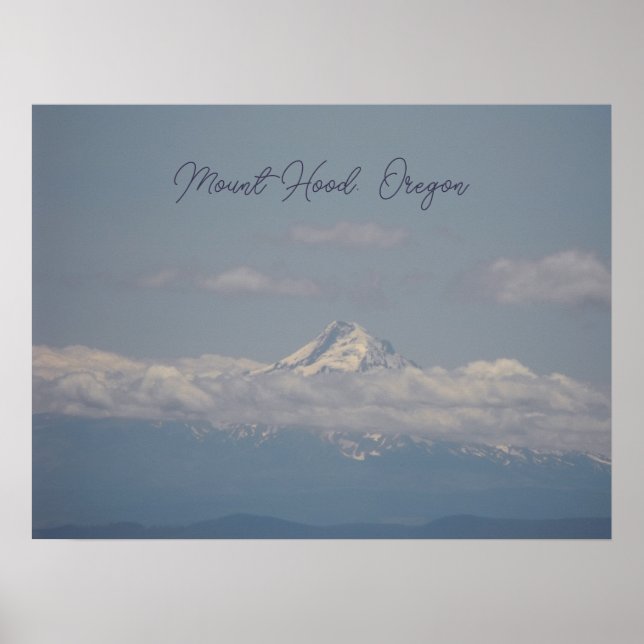 Montera Huvan Oregon Blue Clouds Photo Poster (Framsidan)