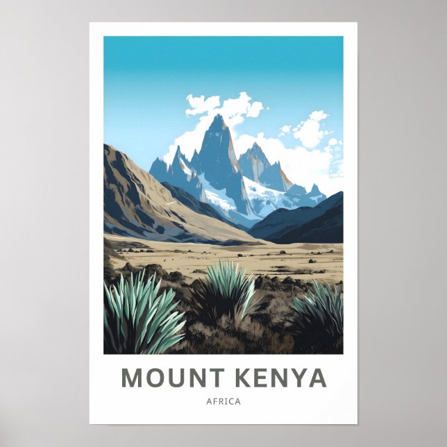 Montera Kenya Africa Travel Print Poster (Framsidan)