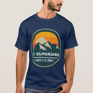 Montera Kilimanjaro med GPS-koordinater T Shirt