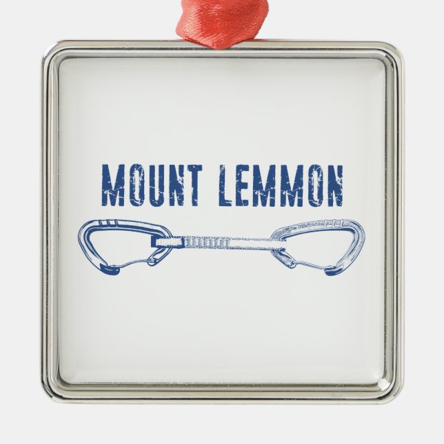 Montera Lemmon-klättringssnabbritning Julgransprydnad Metall (Framsidan)