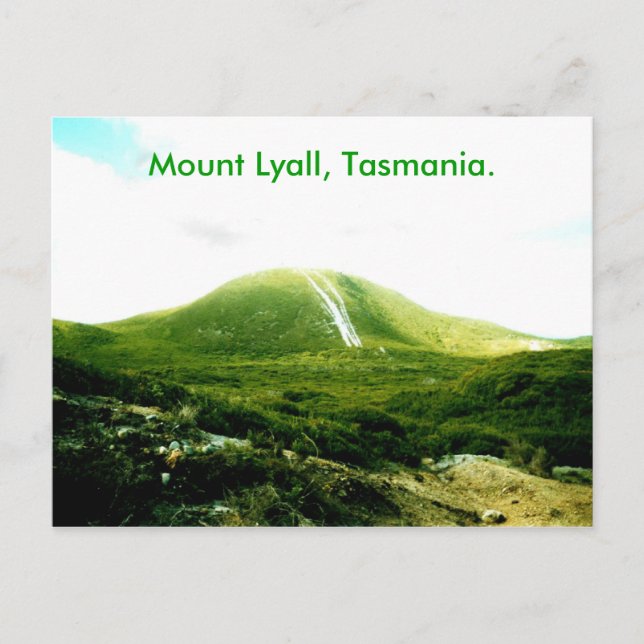 Montera Lyall, Tasmania. Vykort (Framsida)