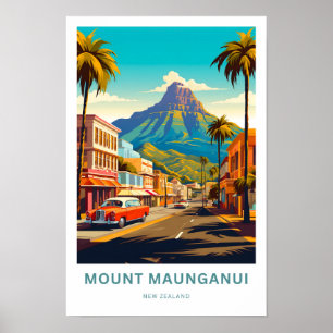 Montera Maunganui New Zealand Travel Print Poster