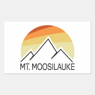 Montera Moosilauke New Hampshire Retro Rektangulärt Klistermärke