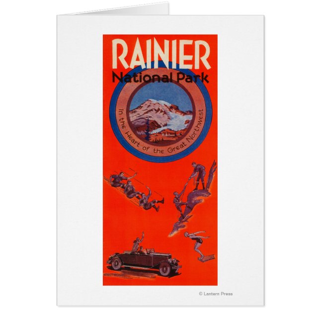 Montera Rainier Advertising Poster 2 Hälsningskort (Framsidan)