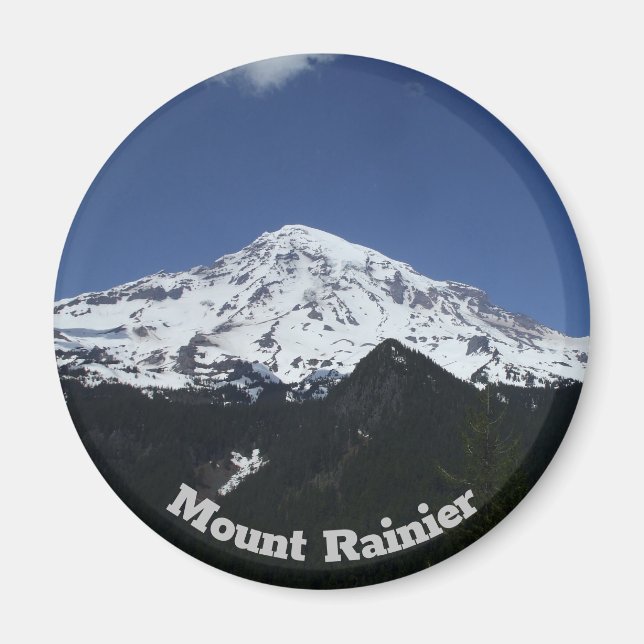 Montera Rainier Circle Photo Magnet (Framsidan)