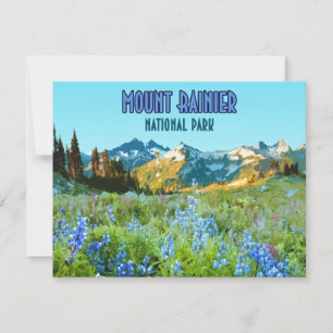 Montera Rainier National Park Washington-plattkort