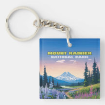 Montera Rainier nationalpark Washington Retro
