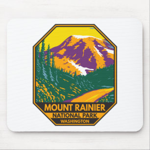 Montera Rainier nationalpark Washington Retro Musmatta