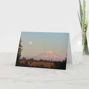 Montera Rainier och Full Moon - Bilder Kort