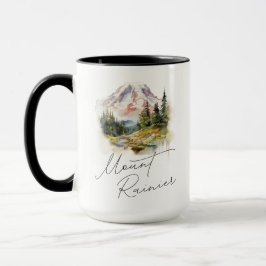 Montera Rainier Watercolor Scenery Mugg