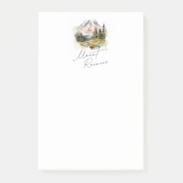 Montera Rainier Watercolor Scenery Post-it Block