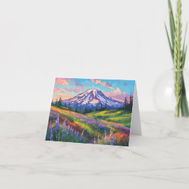 Montera Rainier Watercolor Stationery Kort