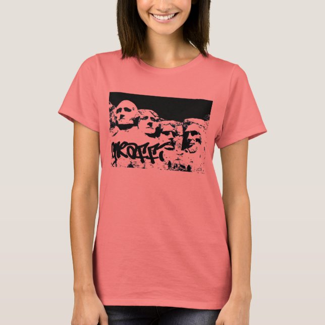 Montera rushmore graffiti t-shirt (Framsida)