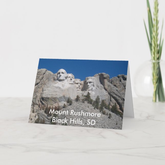 Montera Rushmore-hälsningskort Kort (Framsida)