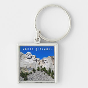 Montera Rushmore Square Keychain Fyrkantig Silverfärgad Nyckelring