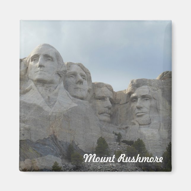 Montera Rushmore Square Magnet (Framsidan)