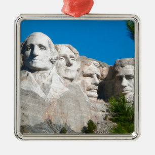 Montera Rushmore Sten! Mount Rushmore, South Dakot Julgransprydnad Metall