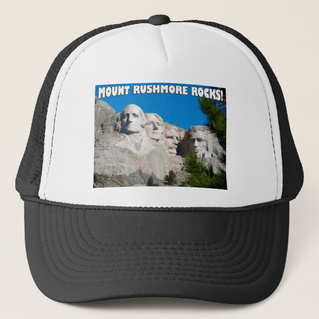 Montera Rushmore Sten! Mount Rushmore, South Dakot Truckerkeps (Framsida)
