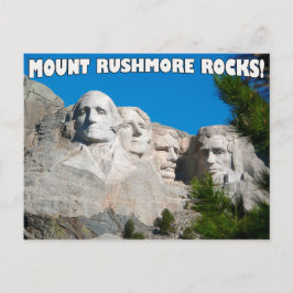 Montera Rushmore Sten! Mount Rushmore, South Dakot Vykort