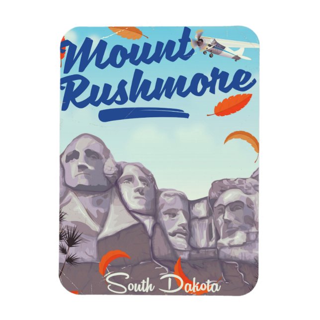 Montera Rushmore Vintage Stil reseaffisch. Magnet (Vertikal)