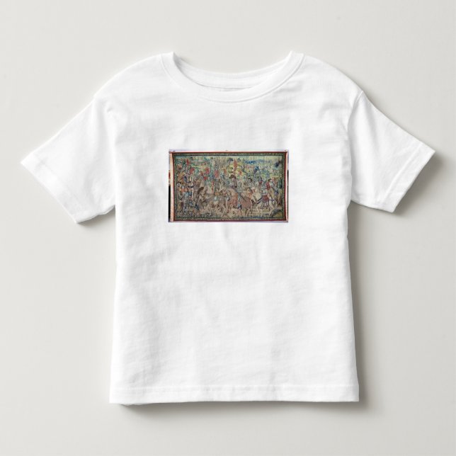 Montera ryttarna, från tapestryen av 'David T-shirt (Framsida)
